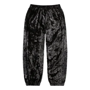 Supreme Crushed Velvet Track Pants 'Black' SUP-FW23-118