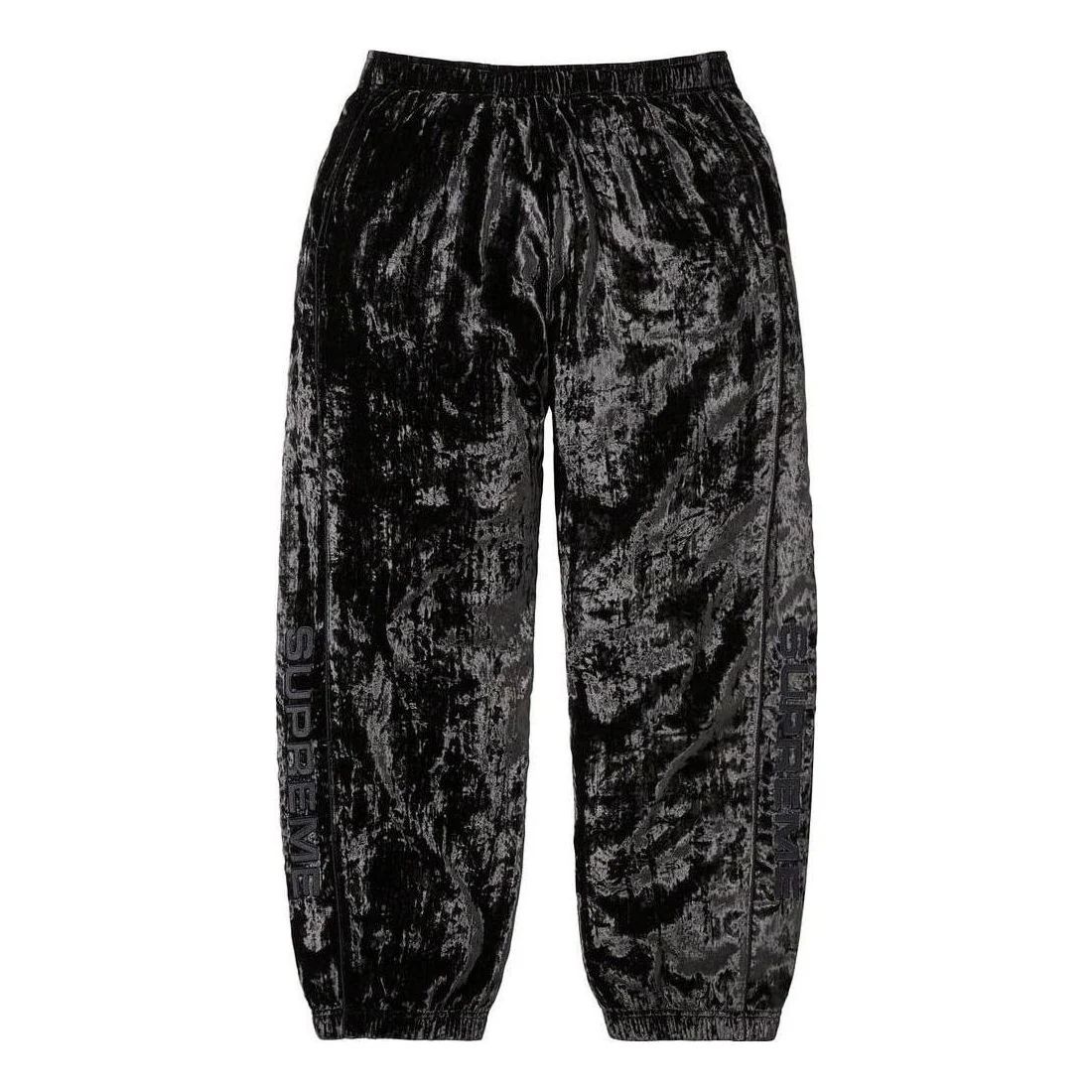 Supreme Crushed Velvet Track Pants 'Black' SUP-FW23-118
