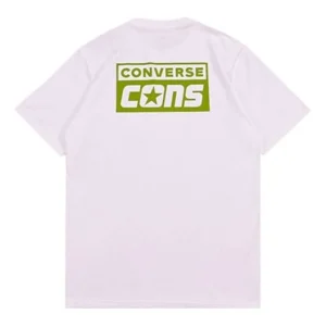 Converse CONS Graphic T-Shirt Asia Sizing 'White Green' 10021134-A10