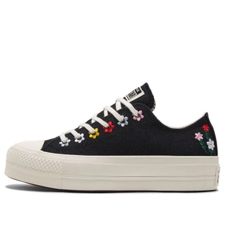 (WMNS) Converse Chuck Taylor All Star Lift Platform Low 'Floral Embroidery' A02566C