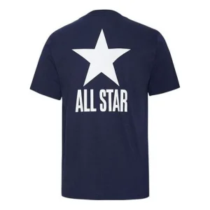 Converse Chuck Taylor All Star Alphabet Logo Short Sleeve 'Blue' 10017819-A02