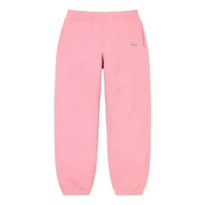 Supreme SS23 Week11 MIicro Quilted Sweatpants 'Pink' SUP-SS23-200