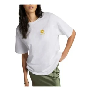 (WMNS) Converse Oversized Floral Graphic Crew T-Shirt Asia Sizing 'White' 10025213-A01
