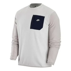 Nike logo pocket sweatshirt 'Beige' FD2376-025