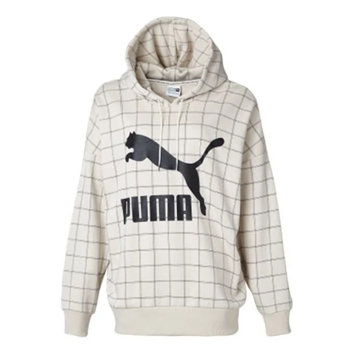 PUMA Breathable hooded Pullover Casual Sports Couple Style Creamy White 578339-02