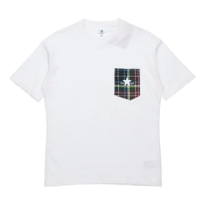 Converse Pocket Casual Short-Sleeve Tee Mens White 10020885-A01