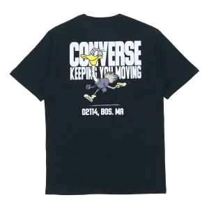 Converse Keep Moving Short Sleeve T-Shirt Asia Sizing 'Black' 10021124-A01