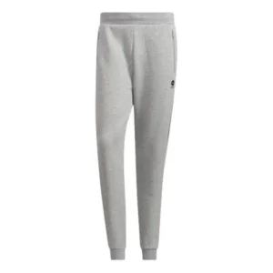 Men's adidas neo Ce 3s Icns Tp Contrasting Colors Stripe Bundle Feet Thicken Sports Pants/Trousers/Joggers Gray HD4706