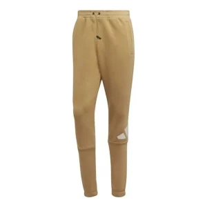 adidas Logo Printed Track Pants Asia Sizing 'Tan' HI1183