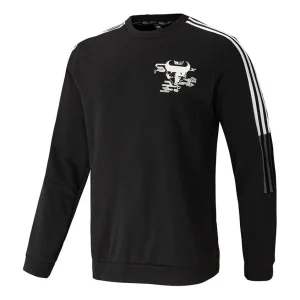 adidas Real Cny Cr Real Madrid Sports Crew Neck Sweater Men's Black GL0046
