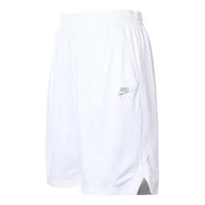 Nike Air x Kim Jones Crossover Reflective Logo Stripe Sports Shorts US Edition Couple Style White DH6588-100