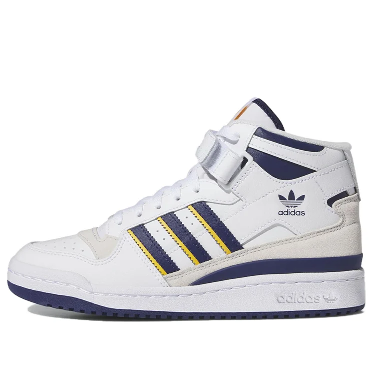 (WMNS) adidas Forum Mid 'White Blue Yellow' IE7416