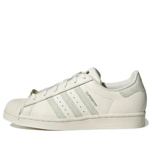 (WMNS) adidas originals Superstar 'Off White Linen Green' HQ6963