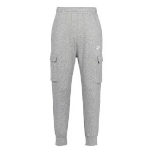 Nike Sportswear Club Fleece Cargo Multiple Pockets Stay Warm Bundle Feet Sports Long Pants Gray CD3130-063
