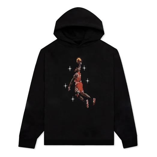 Air Jordan Pixel Printing Basketball Sports Fleece 'Black' DC9713-010