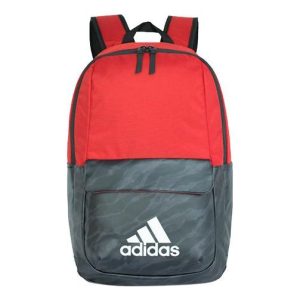 adidas Athletic Colorblock Zipper Schoolbag Backpack Backpack Unisex Red / Black DM2913