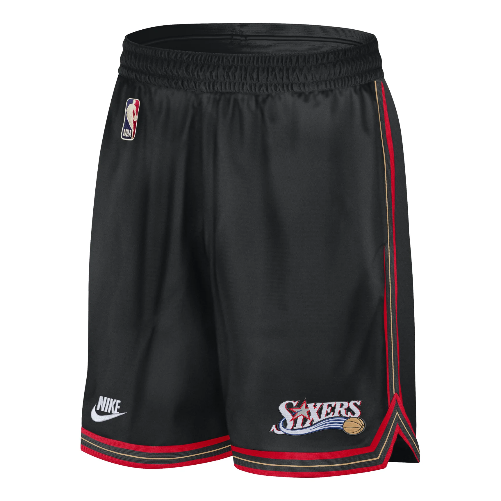 Nike Philadelphia 76ers DNA 2025/26 Hardwood Classics 8" Shorts 'Black' HQ5258-010