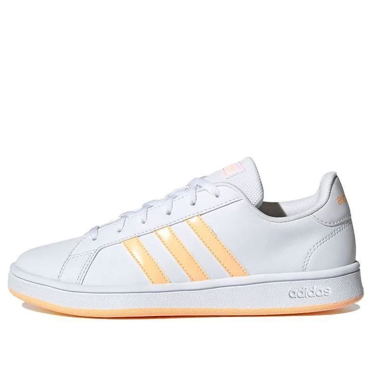 (WMNS) adidas neo Grand Court Base 'White Orange' FY8819