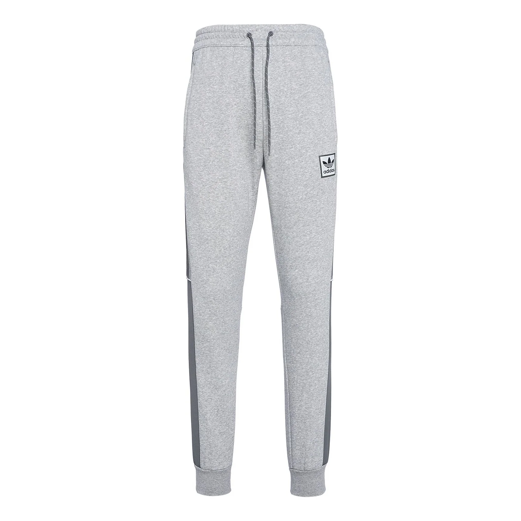adidas originals Casual Logo Solid Color Sports Bundle Feet Pants Gray GU9421