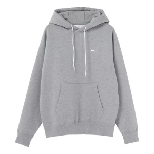Men's Nike Logo Embroidered Solid Color Fleece Lined Casual Gray DA0316-063