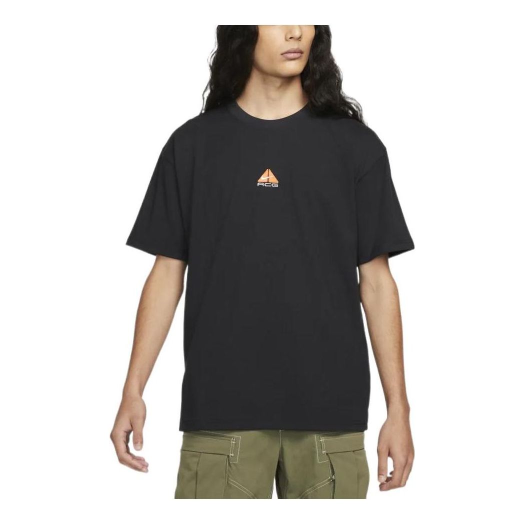 Nike x ACG Front Logo T-Shirt 'Black Orange' DQ1816-010