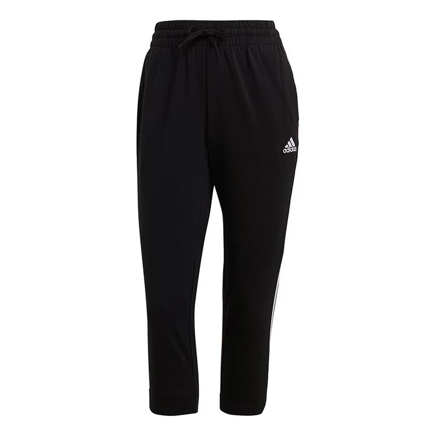 (WMNS) adidas Essentials Single 3/4 Pants Asia Sizing 'Black' GM5539