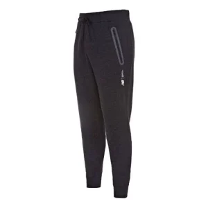 New Balance Stretch Graphic Logo Fortitech Fleece Track Pants Asia Sizing 'Black' MP11143-BKH