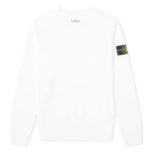 STONE ISLAND Garment Dyed Crew Neck Sweatshirt 'White' 721563051-V0001