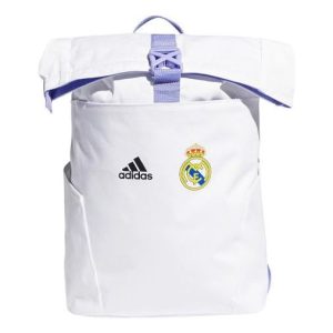adidas Real Madrid Printing Large Capacity Backpack Unisex White / Purple H59679