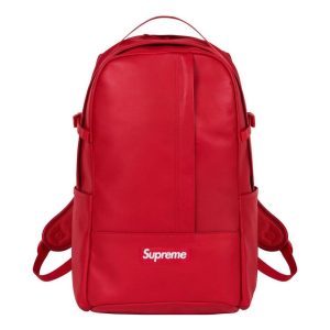 Supreme FW23 Leather Bag 'Red' SUP-FW23-0829