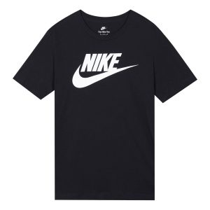 Nike Sportswear Alphabet Logo Printing Round Neck Short Sleeve Black BV0629-010