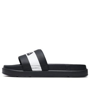 (WMNS) FILA Slippers Black/White F12W024631ABW
