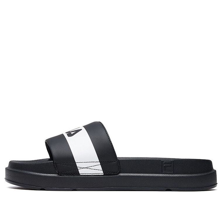 (WMNS) FILA Slippers Black/White F12W024631ABW