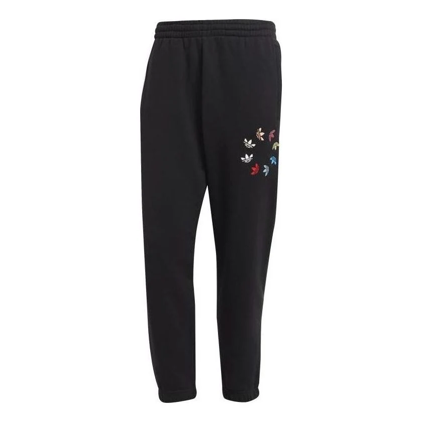 adidas Adicolor Shattered Trefoil Sweat Pants 'Black' H37730