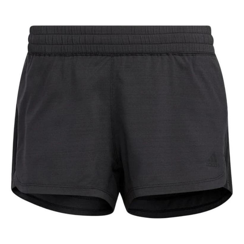 (WMNS) adidas Pacer Training 3-Stripes Heather Woven Shorts Asia Sizing 'Black' GT1186