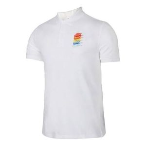 Nike Sportswear Rainbow Gradient Polo Shirt White CI9595-100