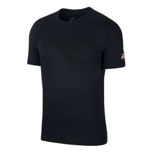 Nike SB Skateboard Casual Sports Skateboard Round Neck Short Sleeve Black CW6946-010