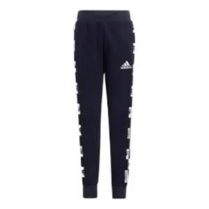 (PS) adidas Logo Training Pants 'Black White' HM5197