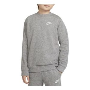 (GS) Nike Crew Club LBR Sweatshirt 'Grey' DA0861-091