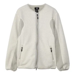 Converse x Slam Jam Jointly Signed Causual Sports Reversible Splicing Jacket Coat Male White 10022283-A01