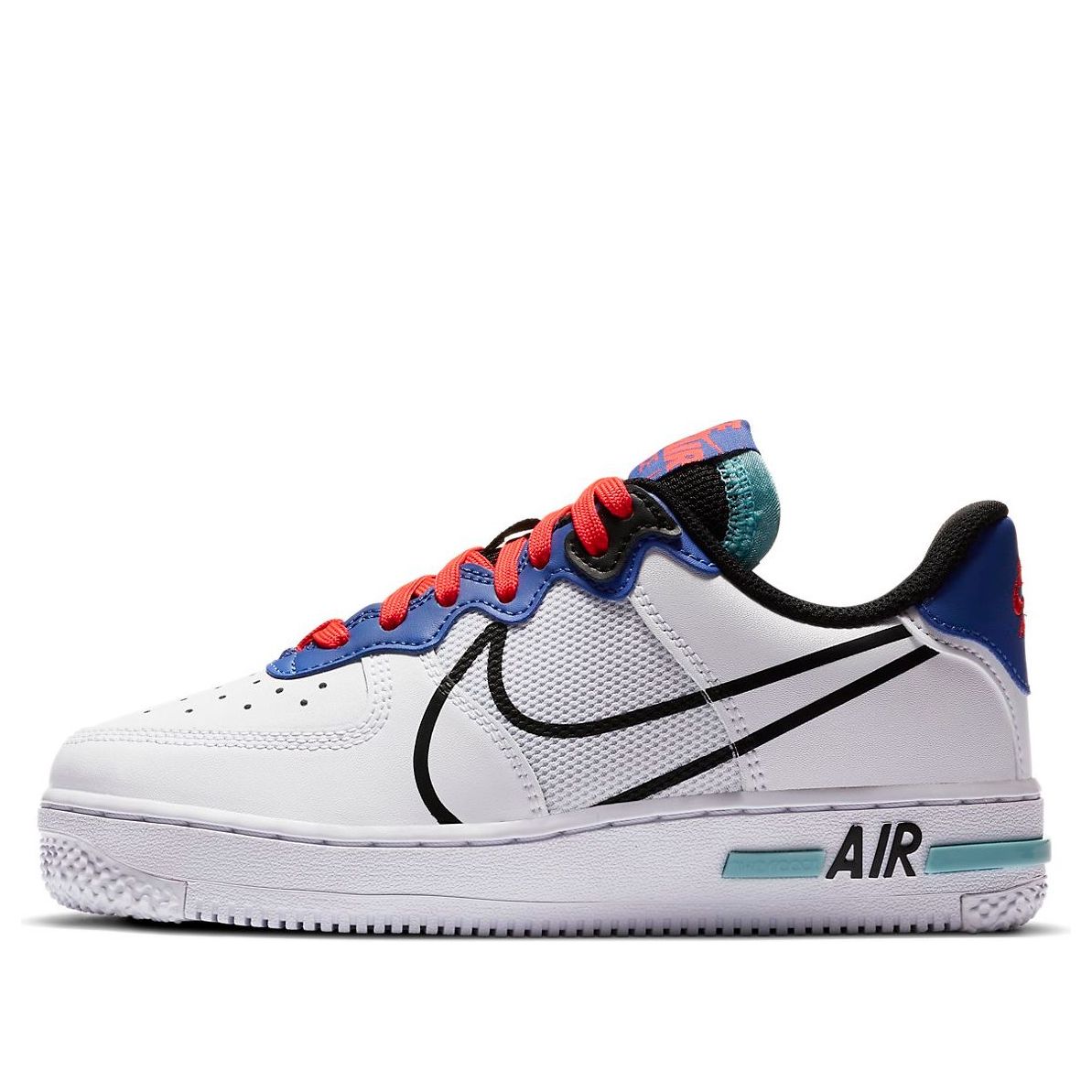 (GS) Nike Air Force 1 React 'Astronomy Blue Laser Crimson' CD6960-101