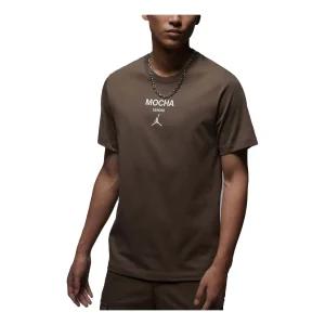 Air Jordan MOCHA Logo T-Shirt 'Brown' FQ6991-274