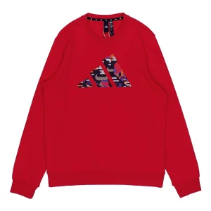 adidas CNY Graphic Logo Prints Sweatshirt Red GP1838