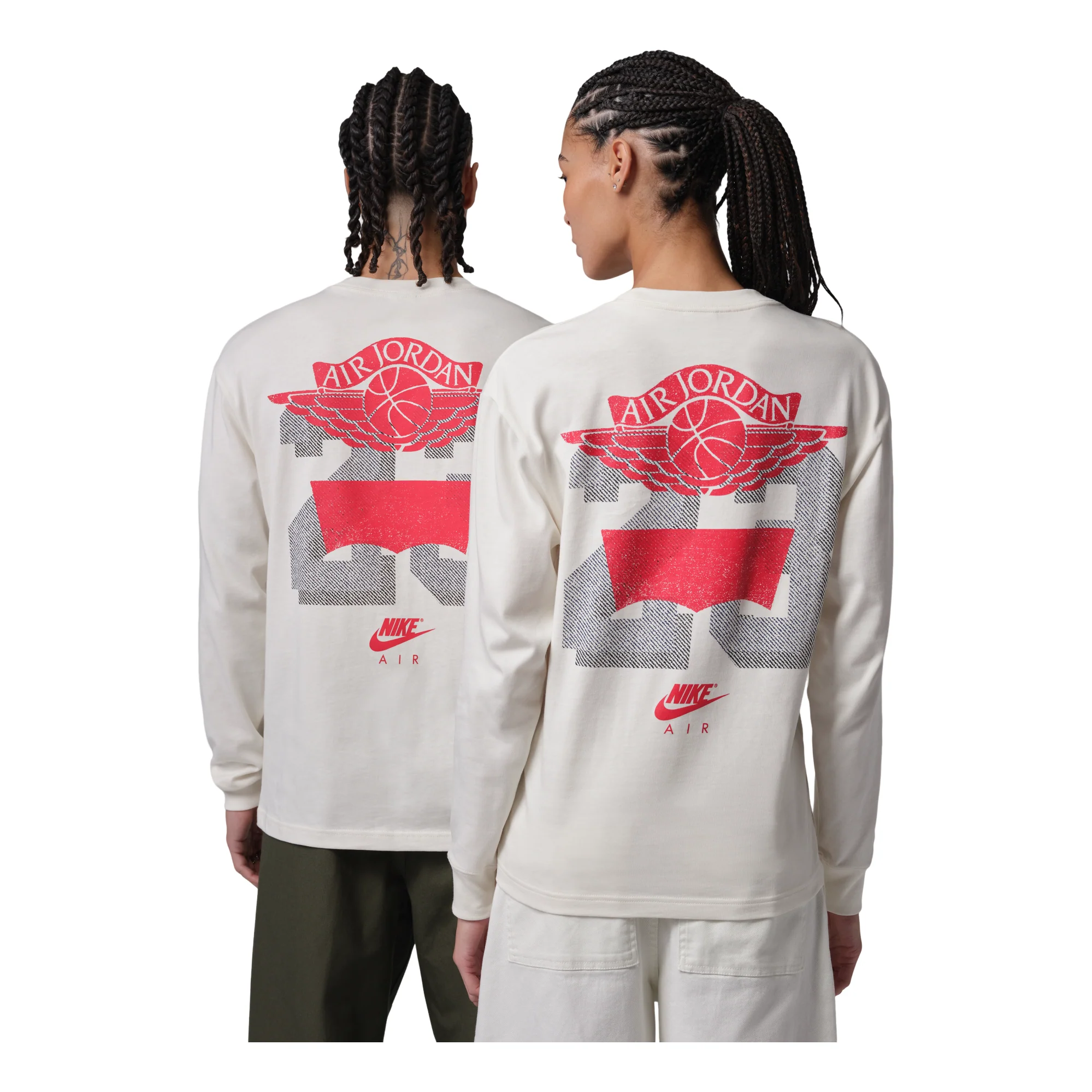 Air Jordan x Levi's Long Sleeve T-Shirt 'Beige Red Grey' IM6731-110
