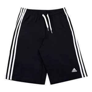 (GS) adidas Essentials 3-Stripes Shorts 'Black White' GN4007