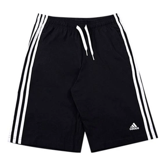 (GS) adidas Essentials 3-Stripes Shorts 'Black White' GN4007