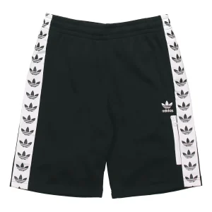 adidas originals Side Webbing Logo Printing Sports Shorts Black DX4230