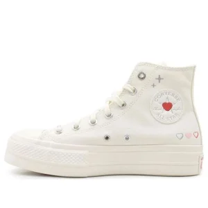 (WMNS) Converse Chuck Taylor All Star Lift Platform Y2K Heart High Top 'White Fever Dream' A09114C
