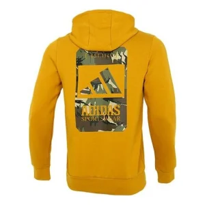 Men's adidas Back Camouflage Logo Printing Sports Gold Color H39274