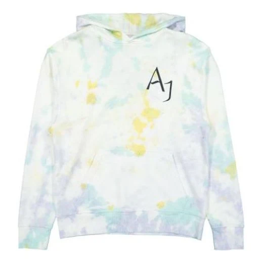 Men's Air Jordan Sport DNA Kangaroo Pocket Tie Dye Logo Yellow Green DM1410-530